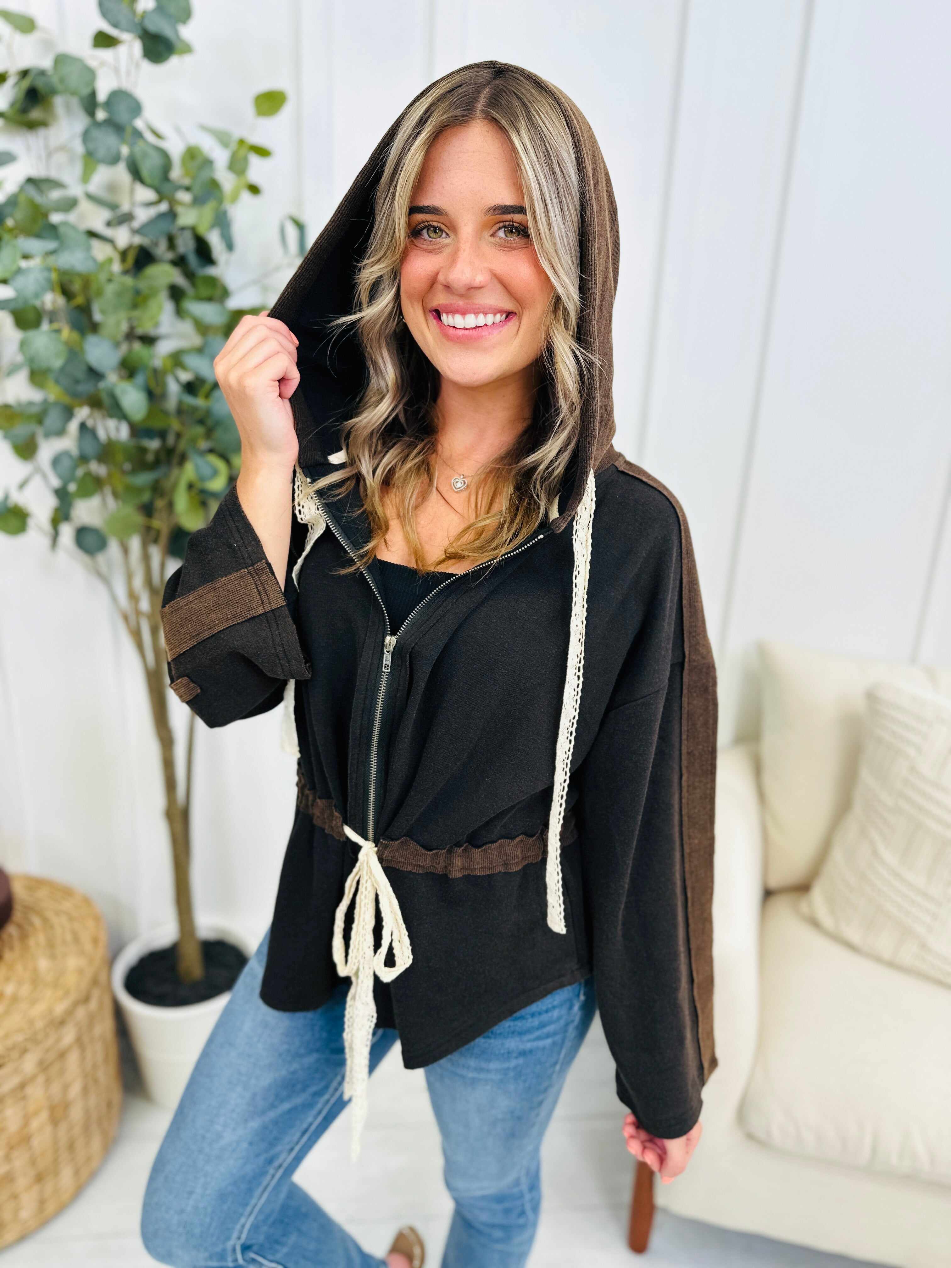 Sweeter Feelings Hooded Top- Multiple Colors!