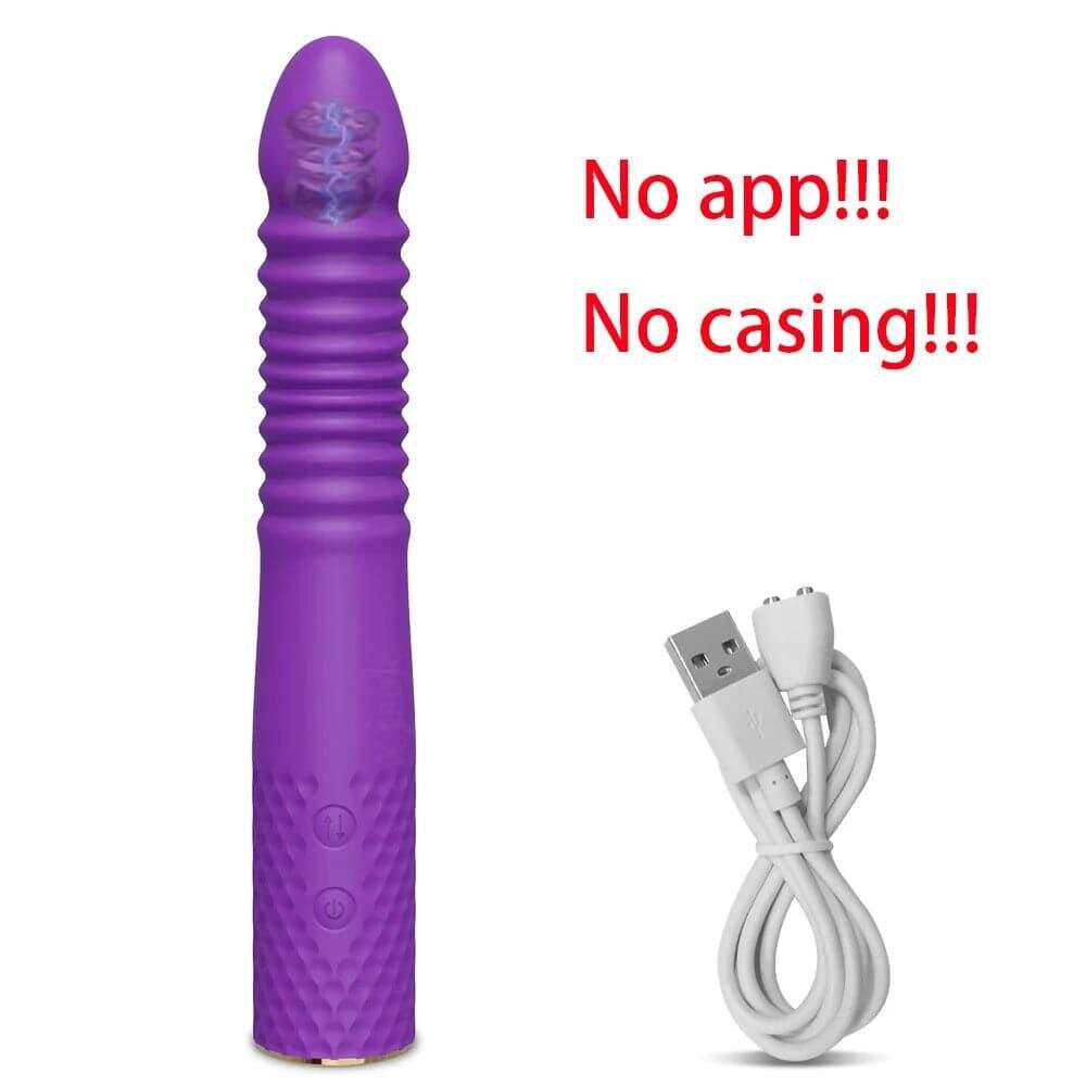 Telescopic Dildo Vibrator – Automatic G-Spot Thrusting Toy