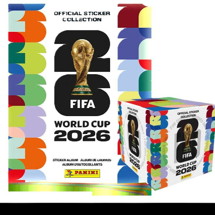 2026 Soccer Collectible Sticker Album & 50 Pack Player Sticker Box Bundle Options