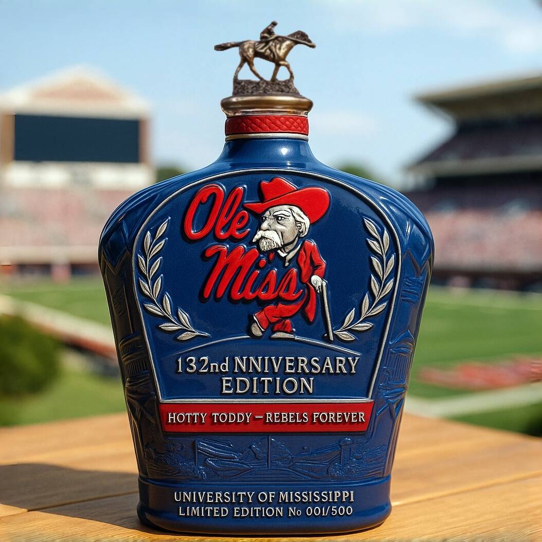 Rebels 132nd Anniversary Whiskey Bottle