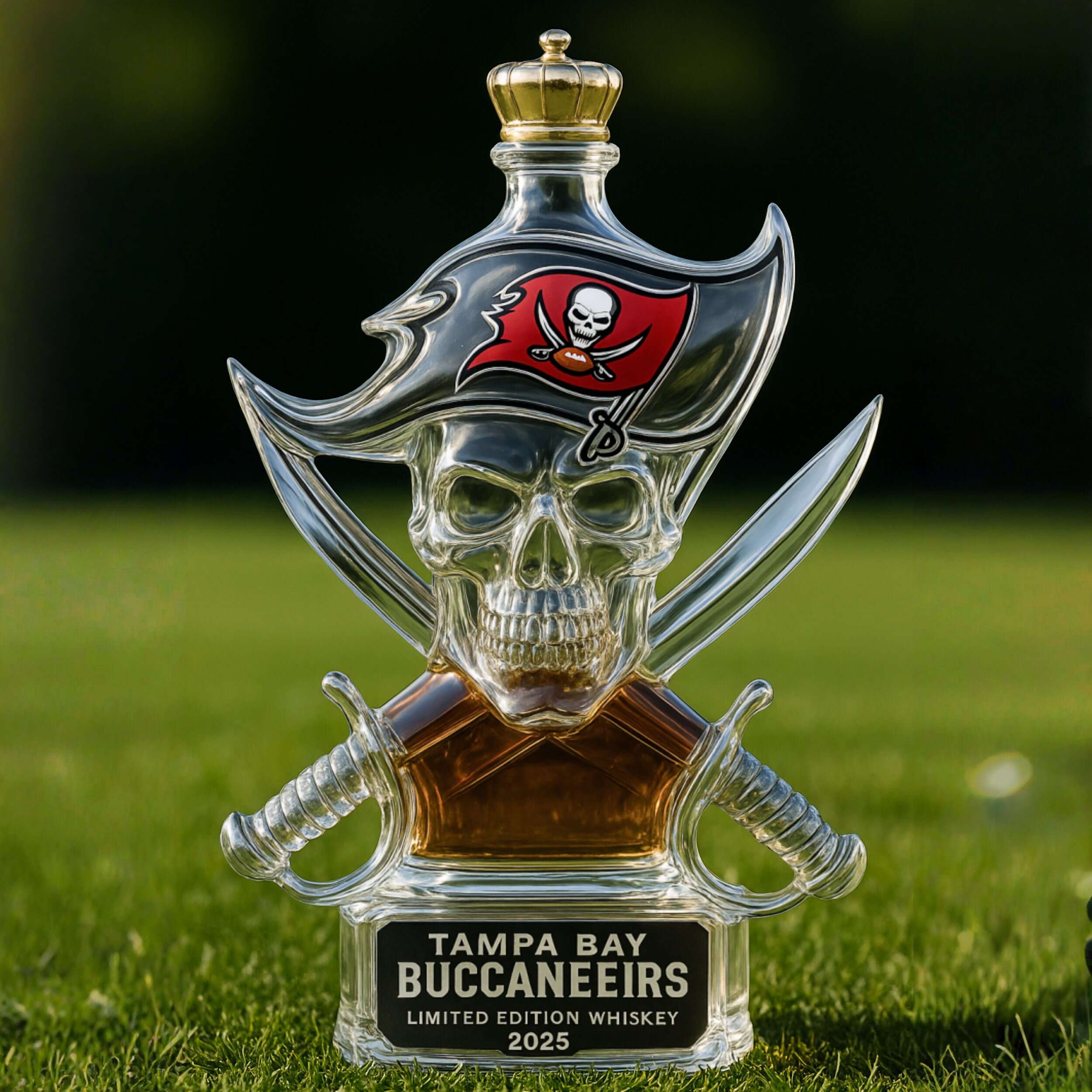 Tampa Bay Buccaneers Whiskey Bottle