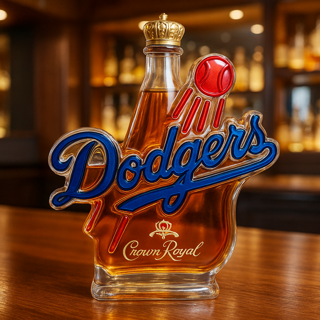Dodgers Whiskey Bottle