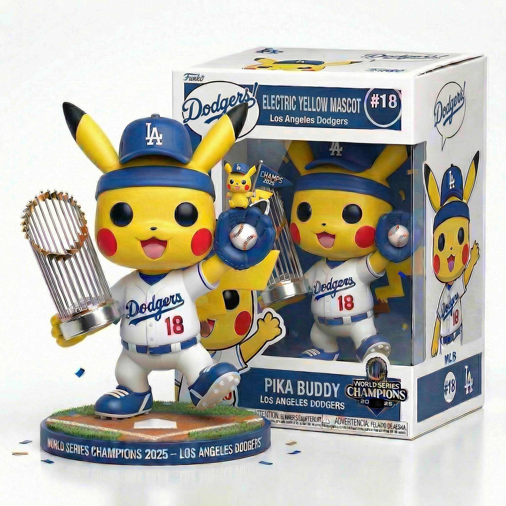 Pikachu x Dodgers 2025 World Series Champions – Limited Edition Figure ⚾️⚡️