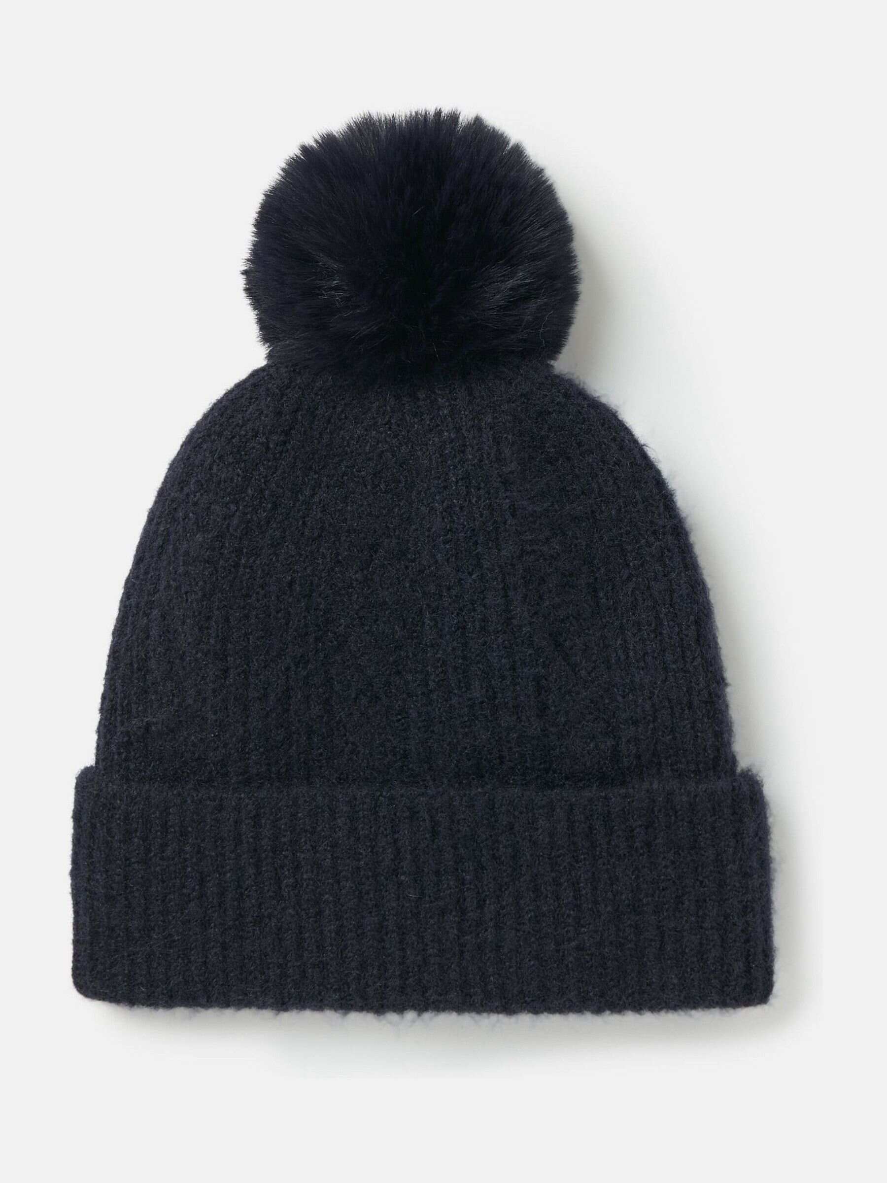Effie Navy Knitted Bobble Hat