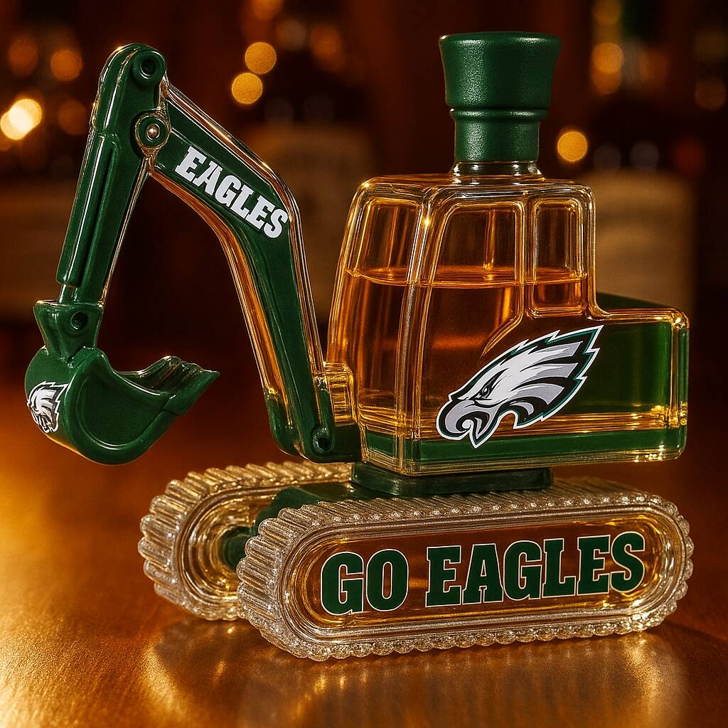 NFL Team Excavator Whiskey Bottle