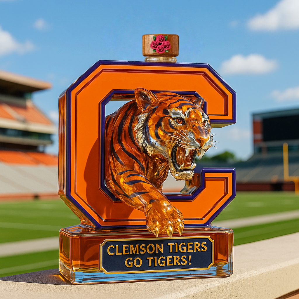 Clemson Tigers Limited Edition Whiskey Bottle