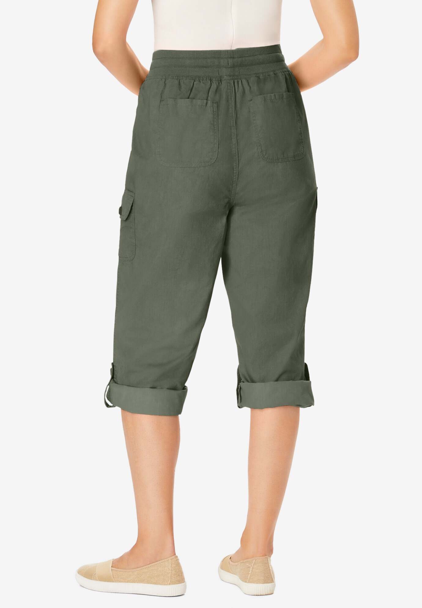 Convertible Length Cargo Capri Pant