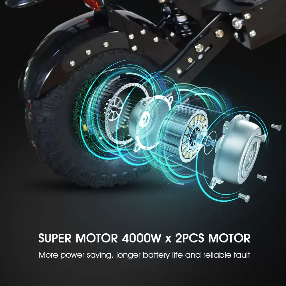 2022 New K14 14inch 8000W Fat wheels skateboard electric scoote with Short Handle fast speed 58MPH