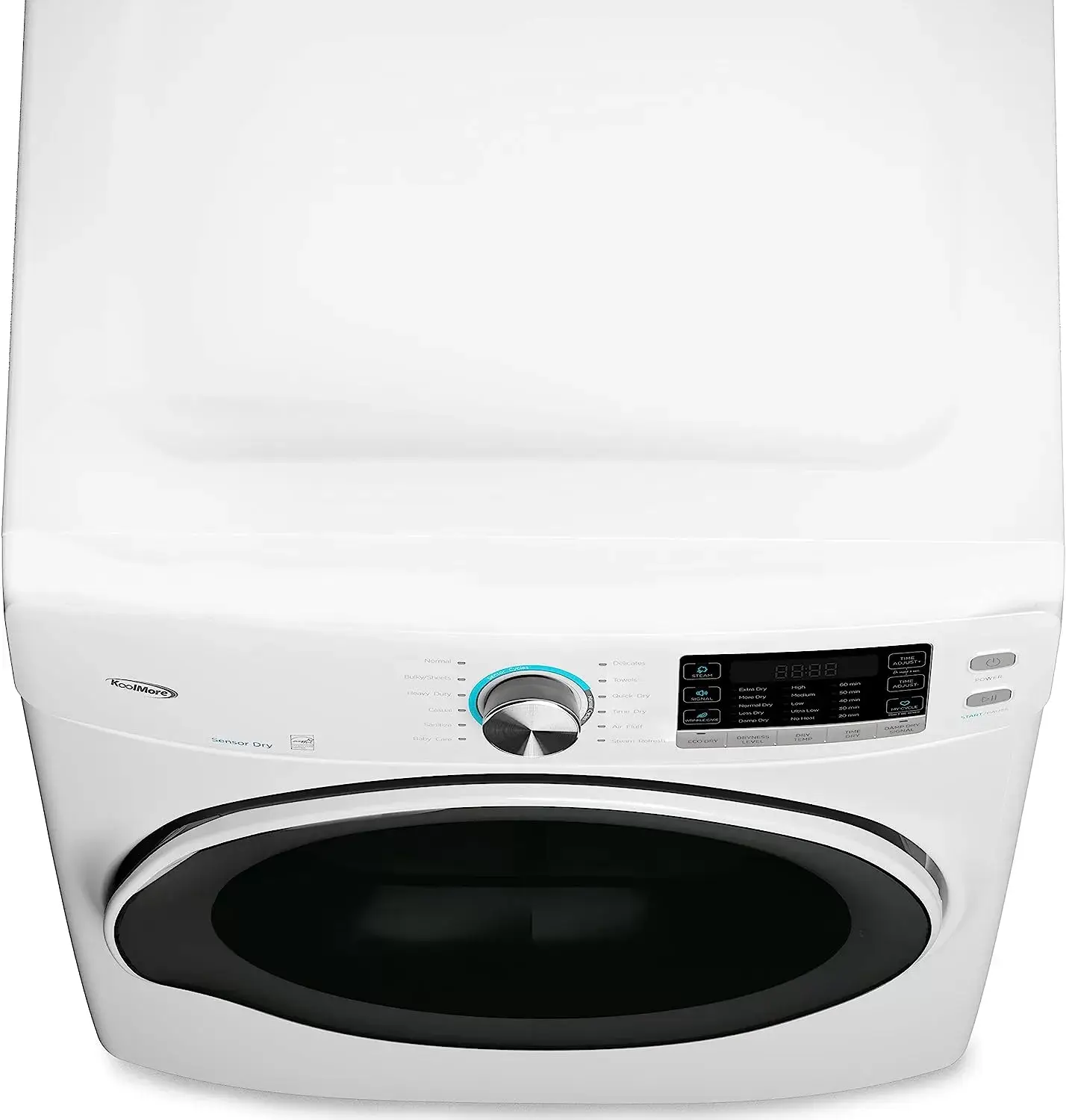 KoolMore FLW-3CWH Front Load Machine, 2.7 Cu. Ft, Space Saving Unit with 20-Minute Quick, 12 Washing Cycles, Quiet Inverter Motor [120V],