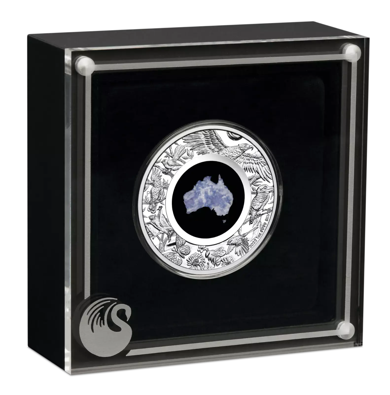 Australian 2022 1oz Silver Proof $1 LEPIDOLITE Coin Great Southern Land