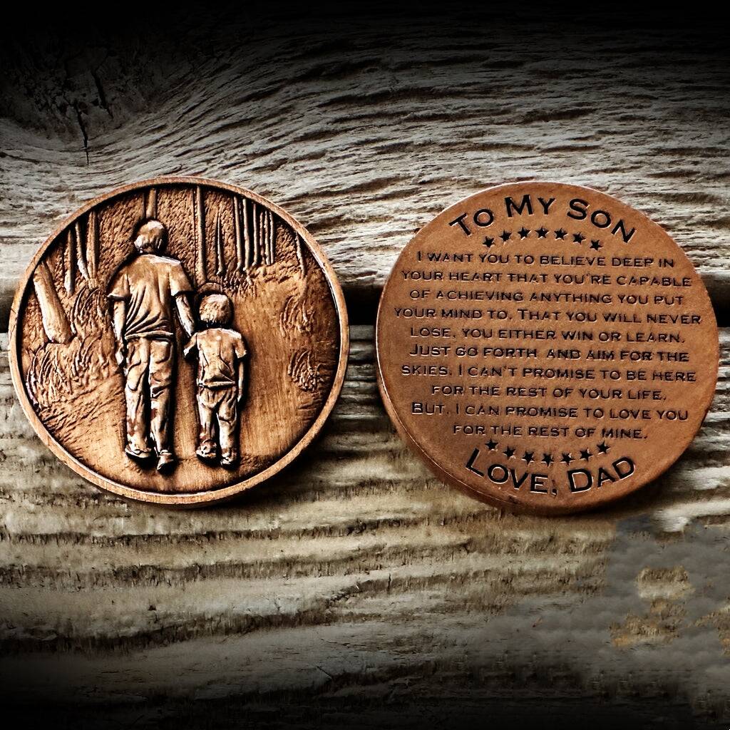 💓👨‍👦Father Son Coin - Copper