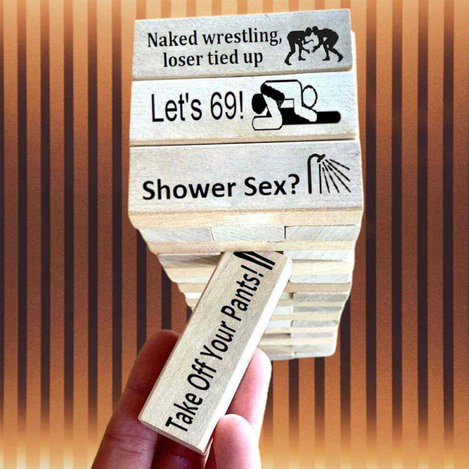 Naughty Block Tower Game