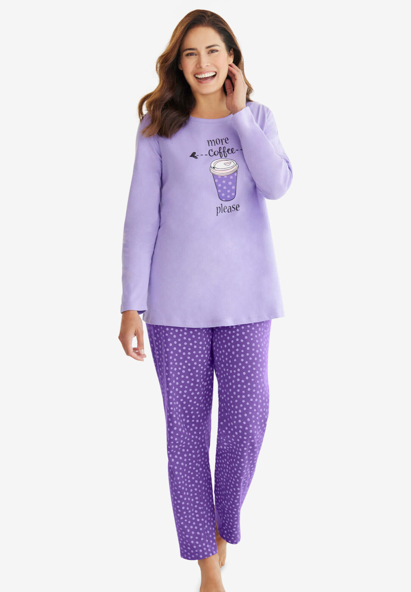 Long Sleeve Knit PJ Set