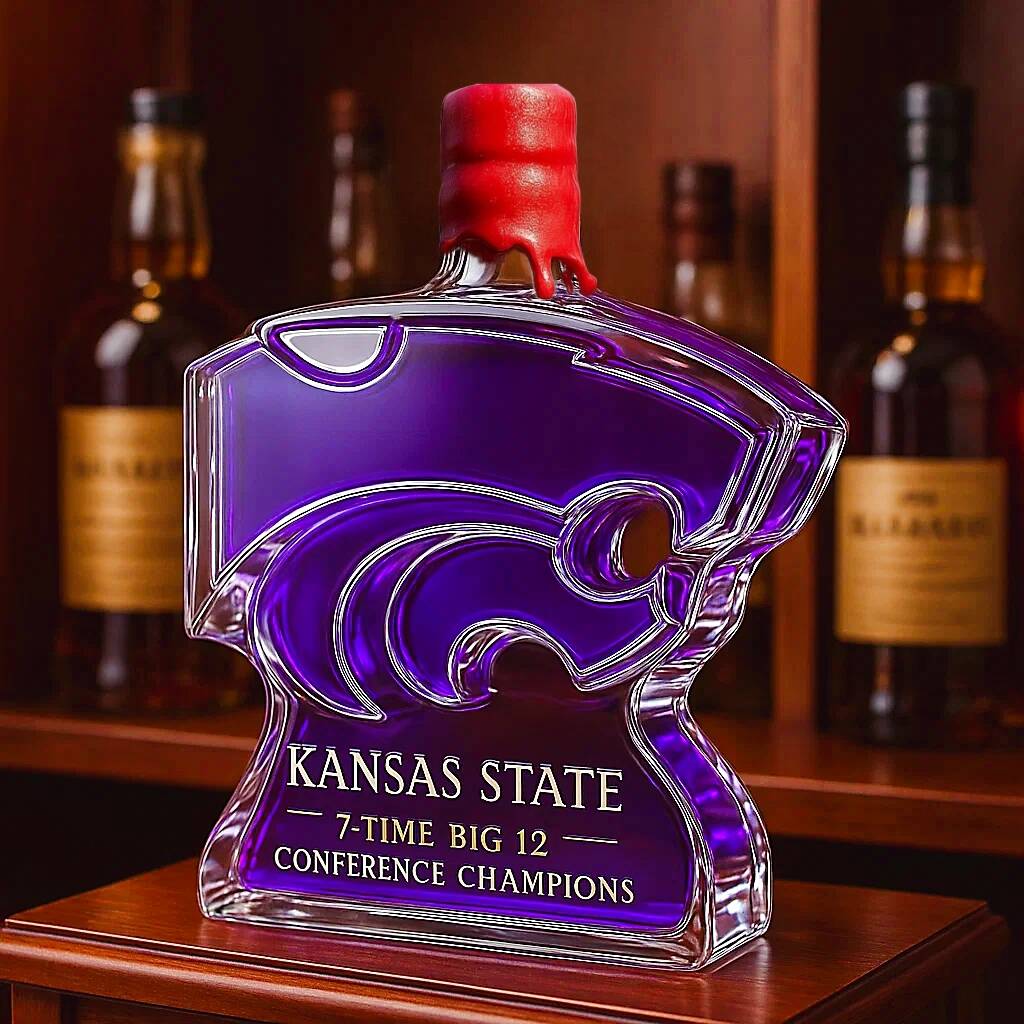 Kansas State Wildcats 7-time Big 12 Conference Champions Whiskey