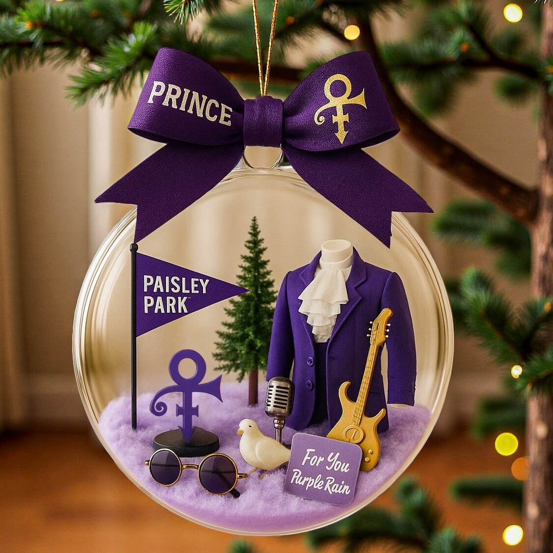 Prince Snow Globe Ornament