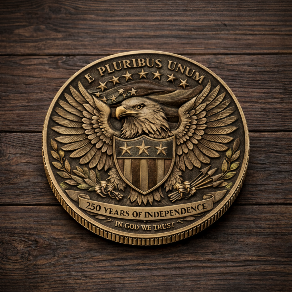American Independence 250th Anniversary Collectible Commemorative Coin