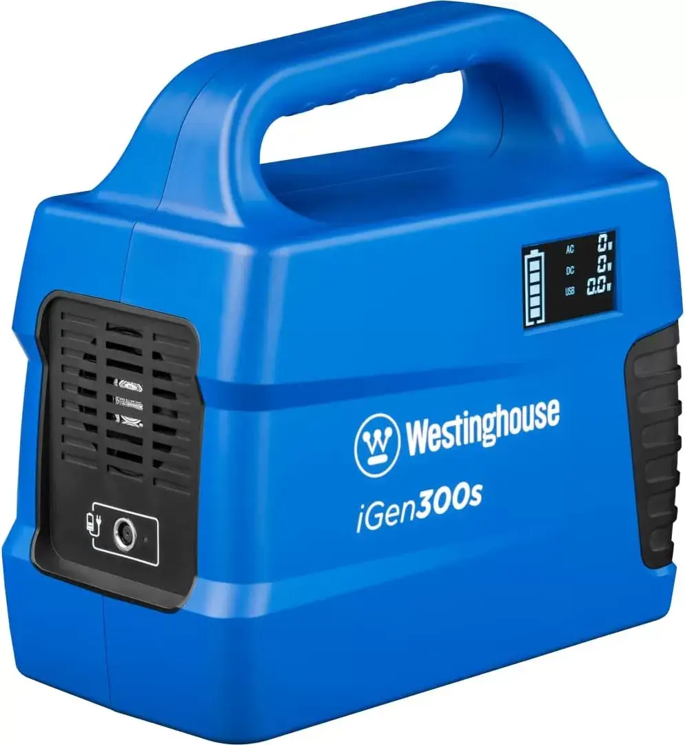 Westinghouse 155Wh 150 Peak Watt Portable Power Station and Solar Generator, Pure Sine Wave AC Outlet, Backup Lithium Battery for Camping, Home, Travel, Indoor/Outdoor Use (Solar Panel Not Included)