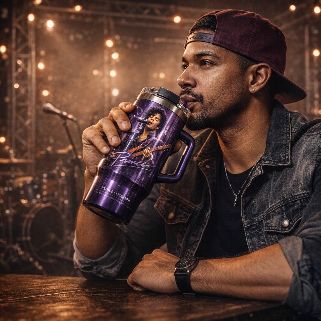 “Purple Rain” Memorial Tumbler