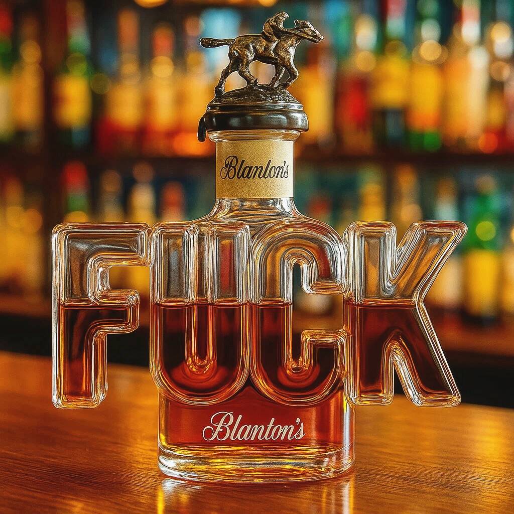 Funny whisky bottle
