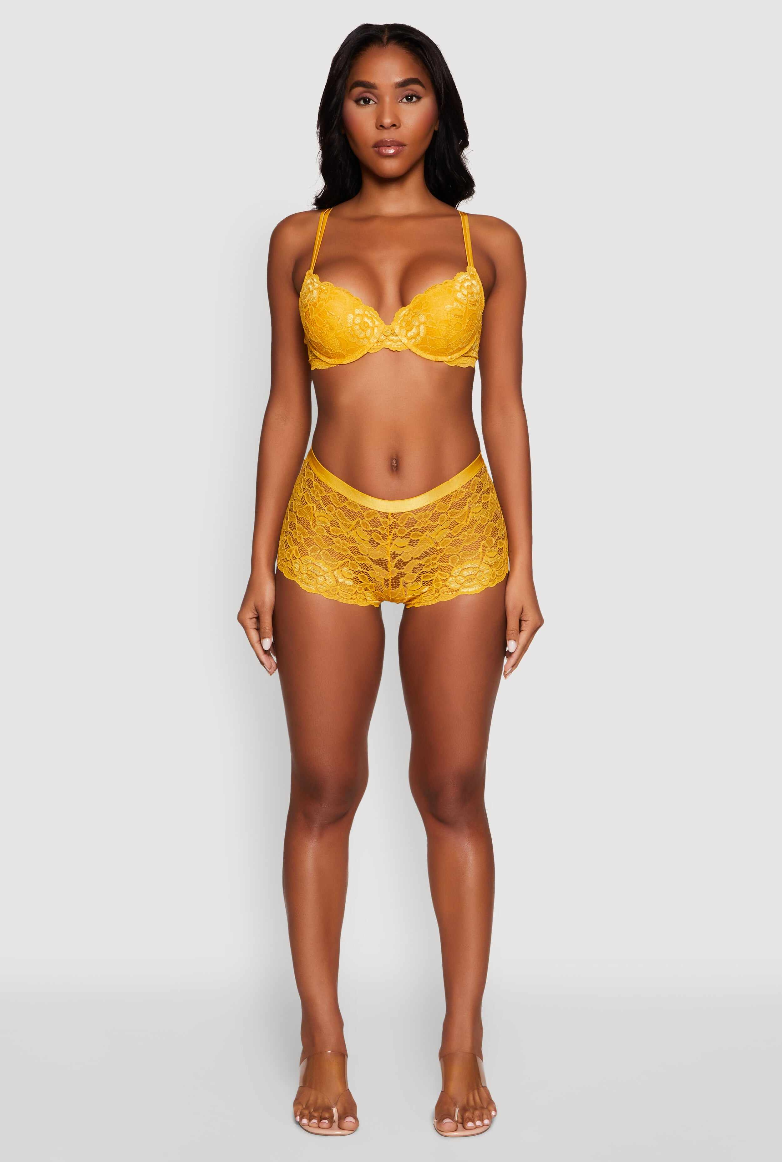 Elegant Floral Lace Caged V Back Panty