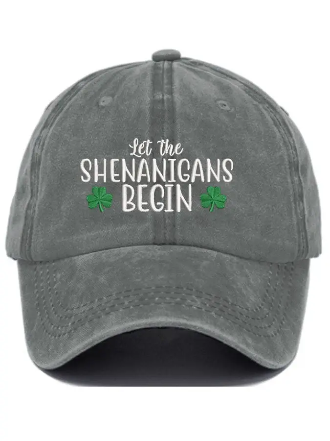 Let the Shenanigans Begin Print Baseball Cap