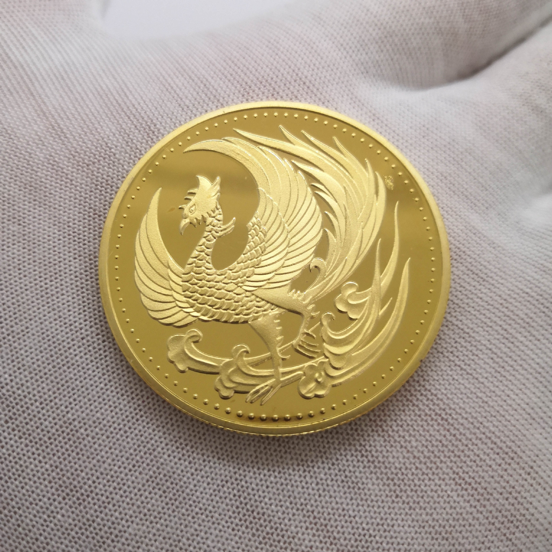 Phoenix Gold Coin Japanese Traditional Culture