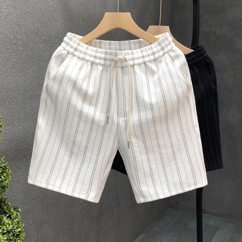 Striped Casual Shorts Men's Lightweight One Hundred Outer Wear Five Points