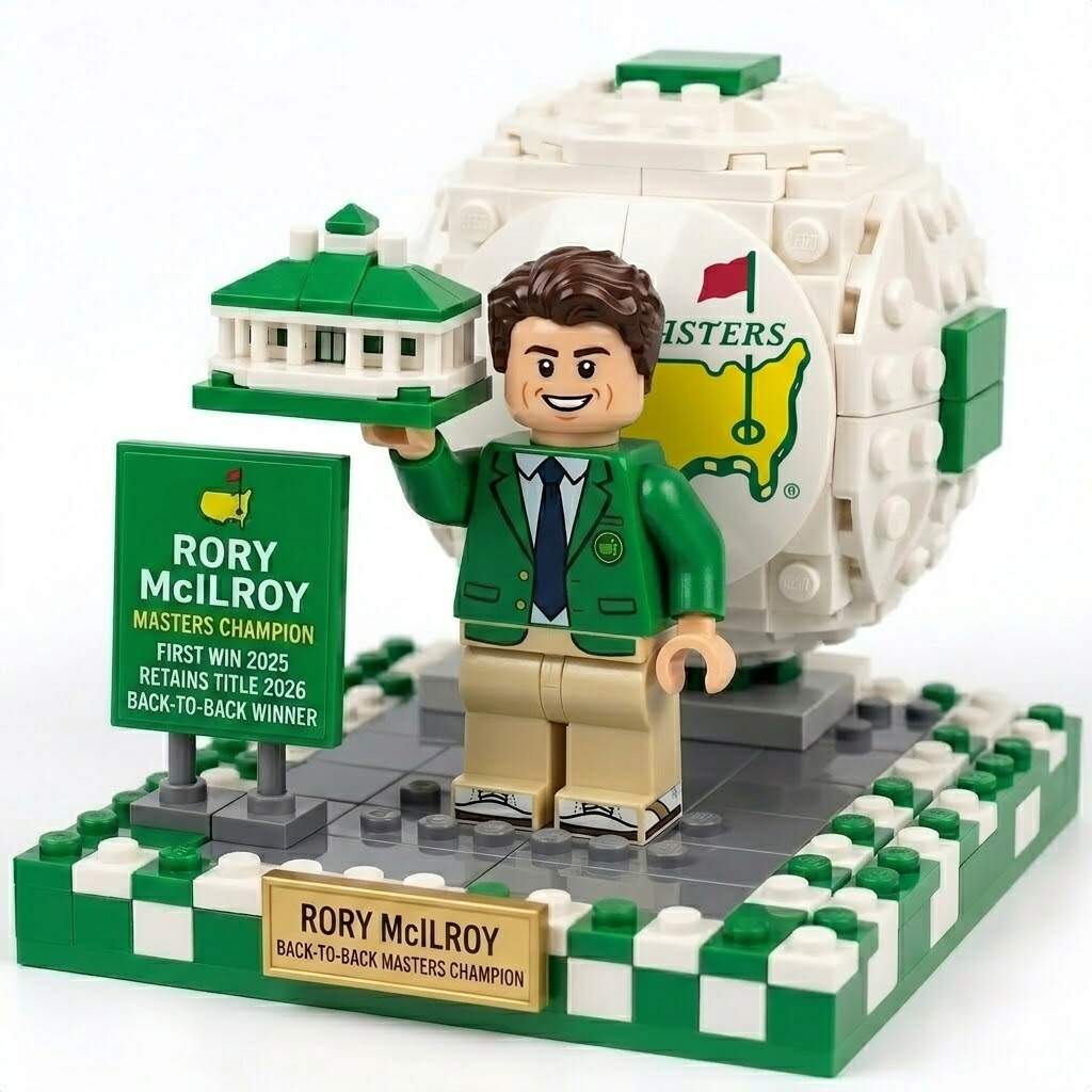 Back-to-Back Masters Glory: Rory McIlroy LEGO Masters Champion Minifigure Set!
