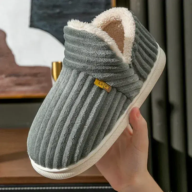 New Fur Slippers For Women Men Winter Furry Fashion Warm Ankles Plush Cozy Slides
