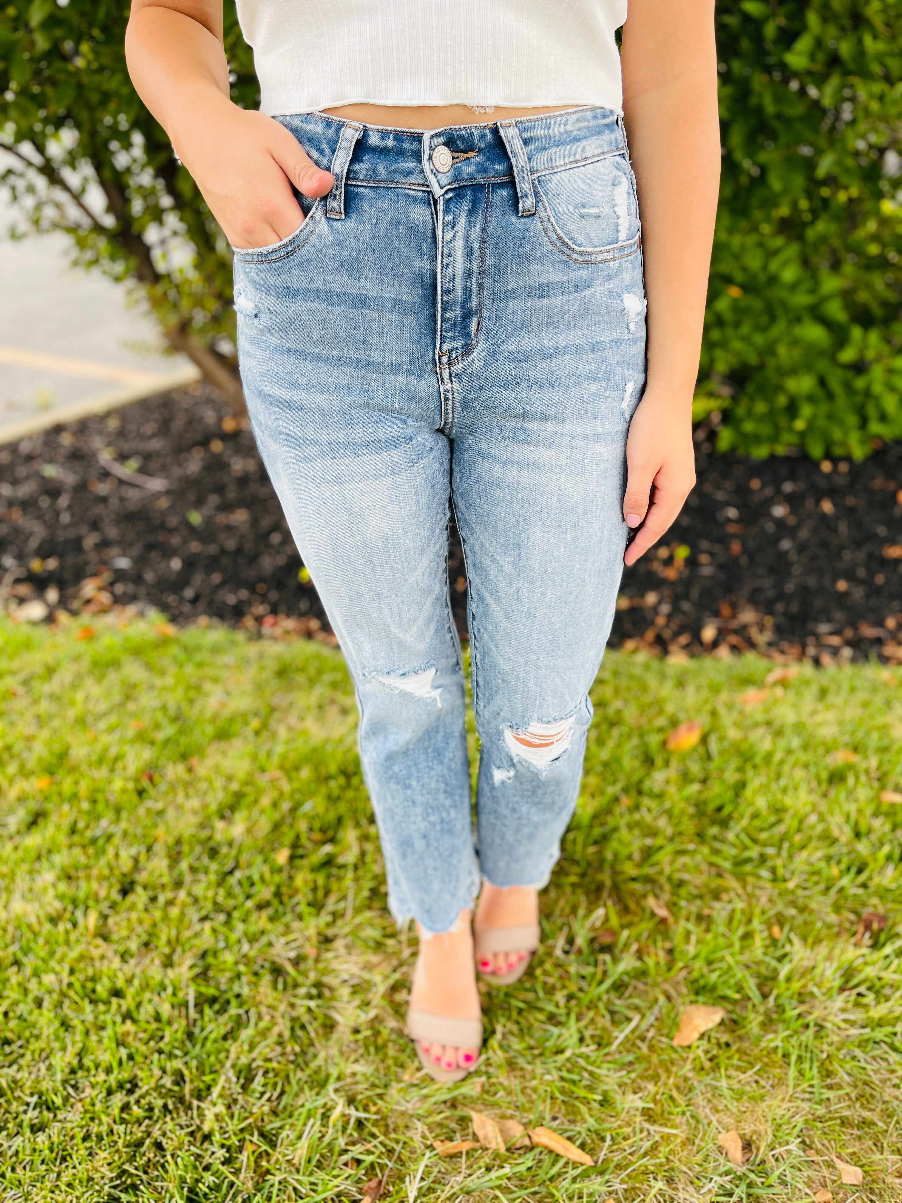 Plus/Reg More Than You Can Chew Hem Bootcut Jeans