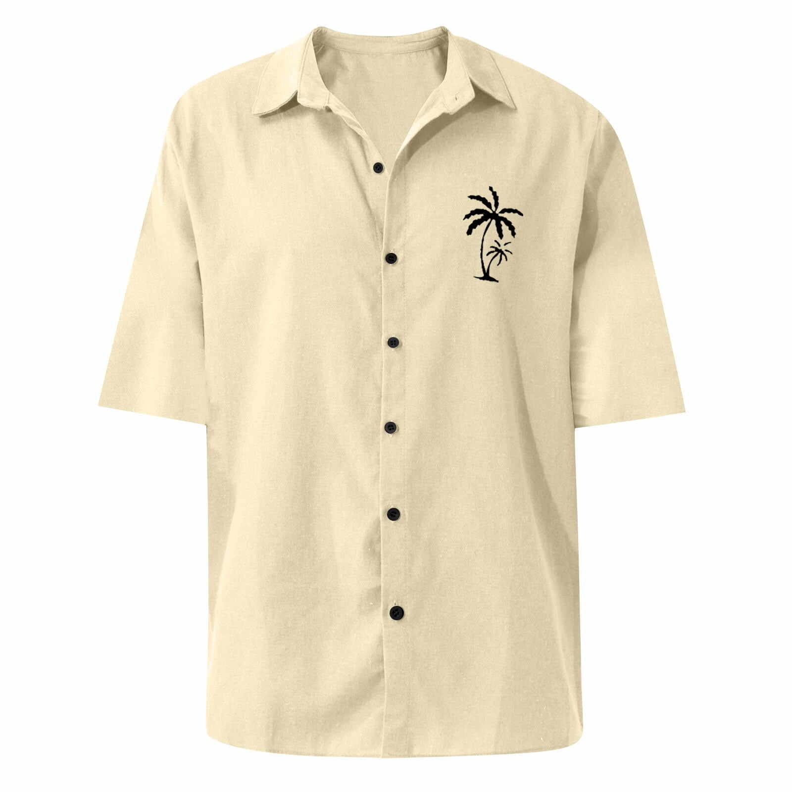 Classic Beach Men Polo Shirt Collar Short Sleeved Work Shirts for Men