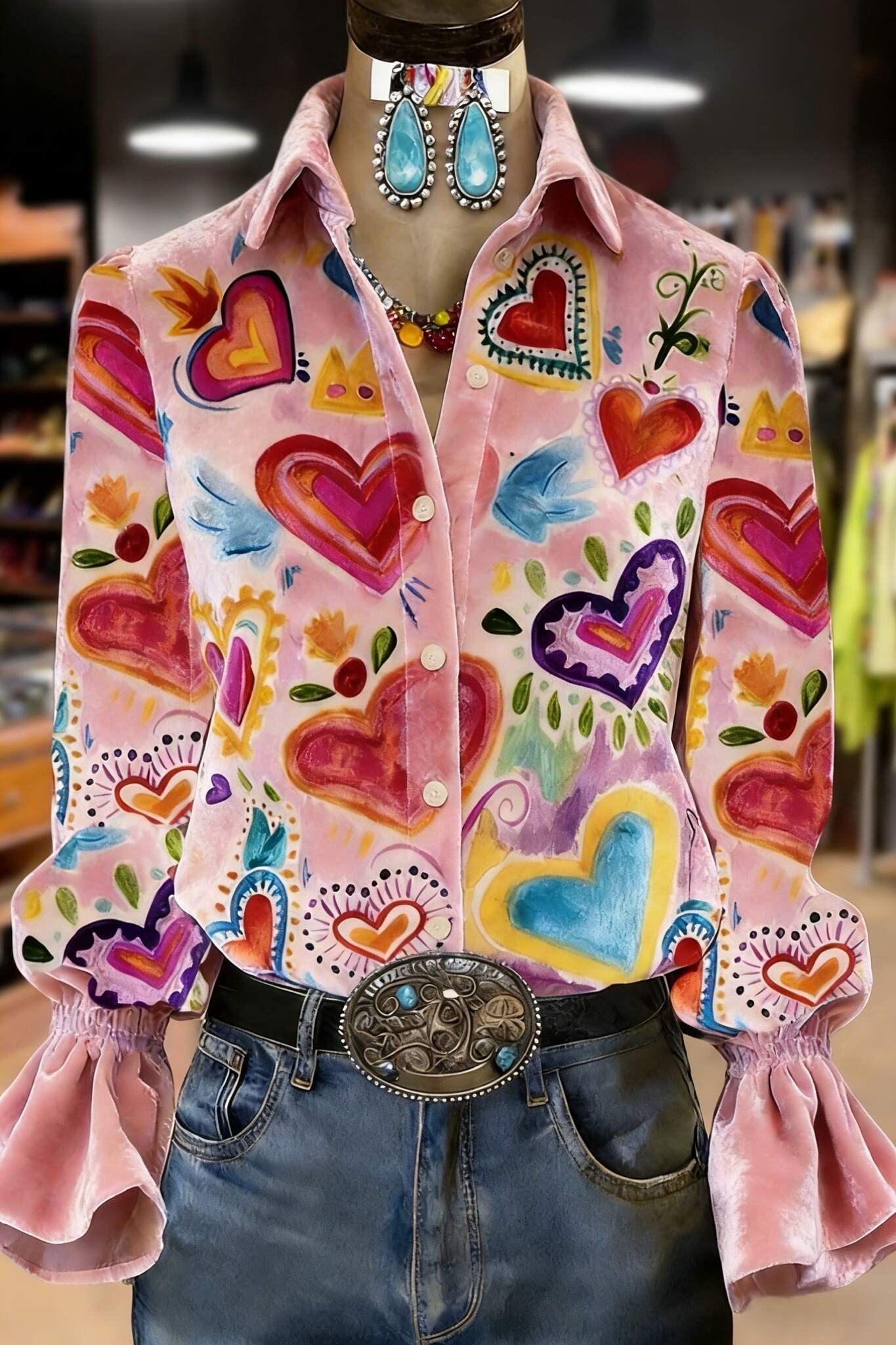 🔥Summer Arrivals🌟Paisley Floral Print Long Sleeve Top