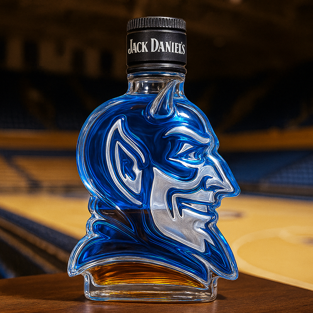 Blue Devil Whiskey Bottle