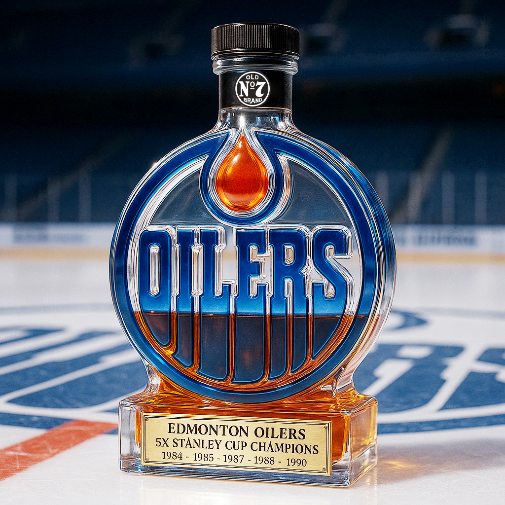 Edmonton Oilers Limited Edition Whiskey Bottle