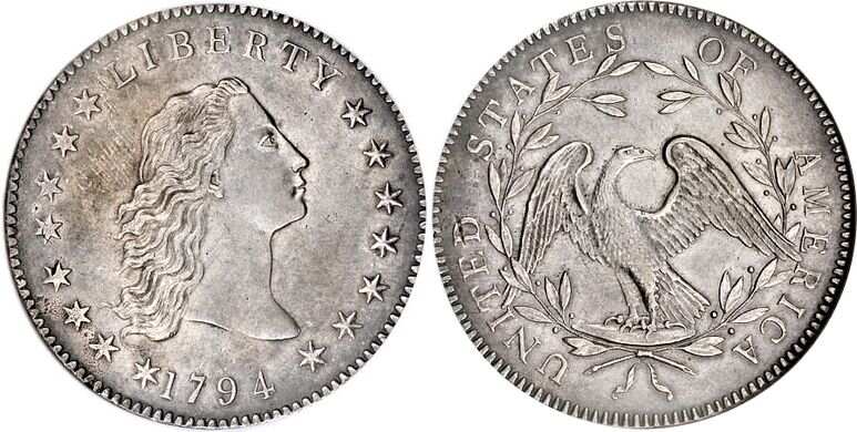 Hot Sale America's First 1794 Liberty Flowing Hair  Dollar Silver🔥