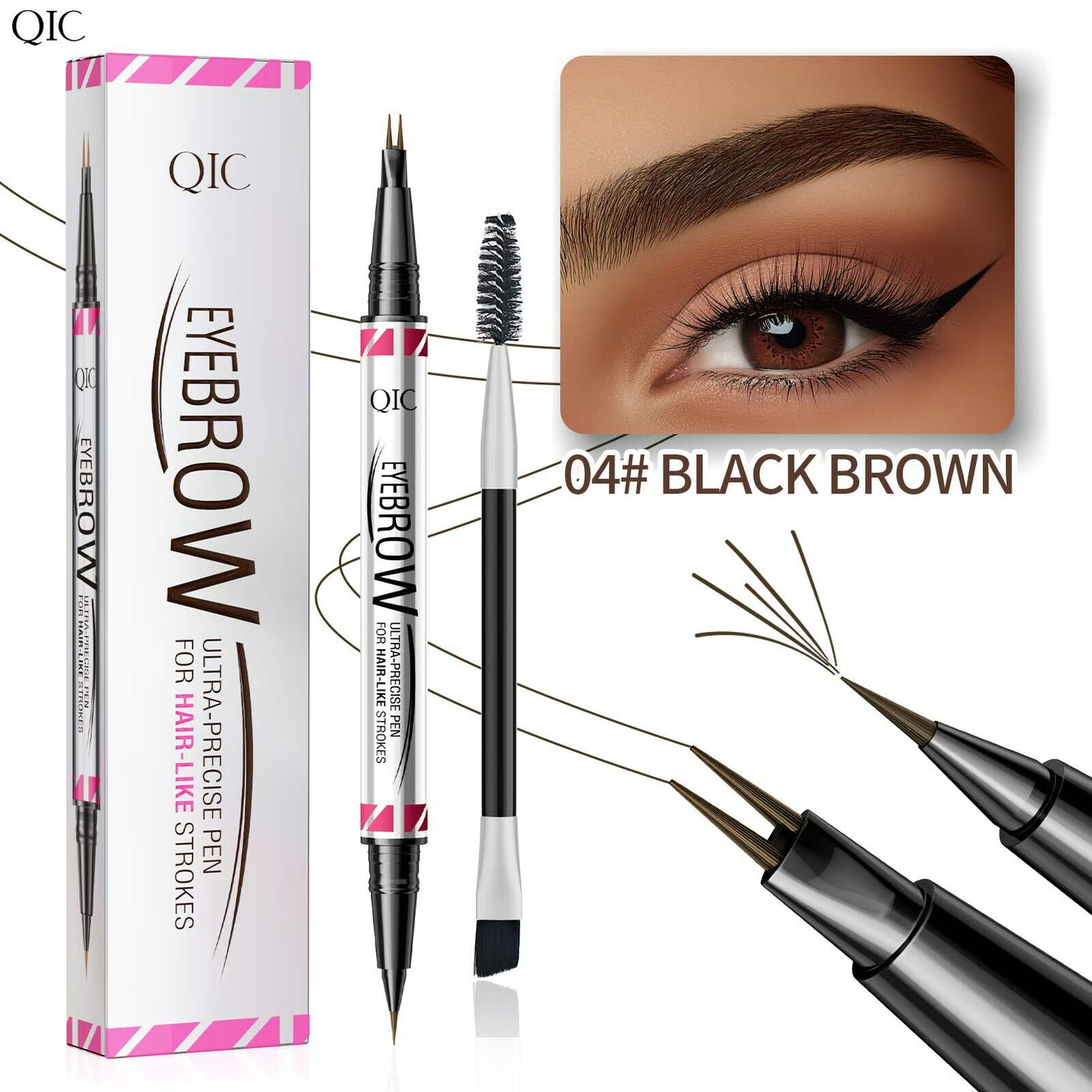 🌟Hot Sale🌟2025 NEW 4D Curved Eyebrow Pen