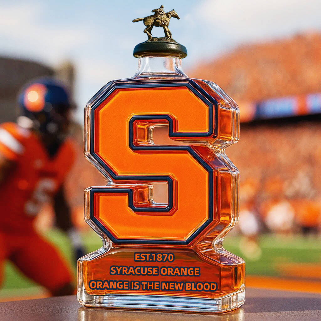 Syracuse Orange Logo Limited Edition Whiskey Bottle