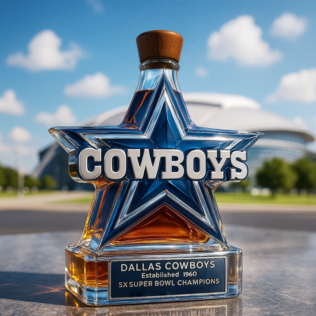 Dallas Cowboys Limited Edition Whiskey Bottle