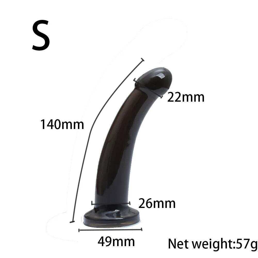 Silicone Dildo with Suction Cup – Anal Plug for Women and Gay Play