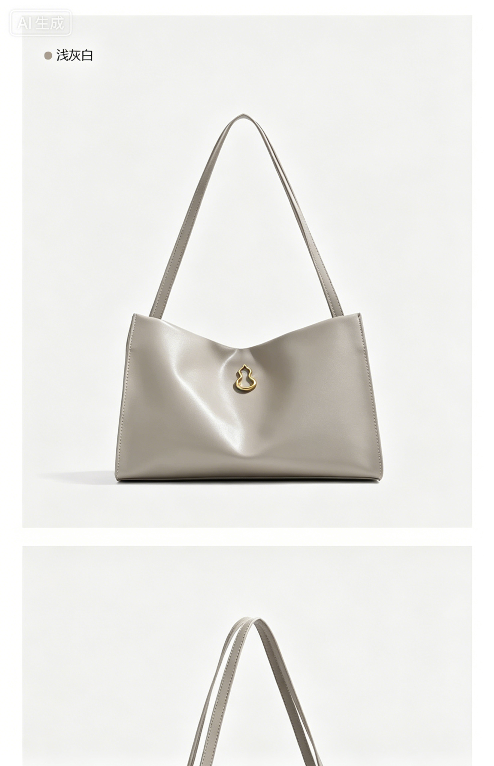 Fashionable women handbag with classic design with cowhide leather