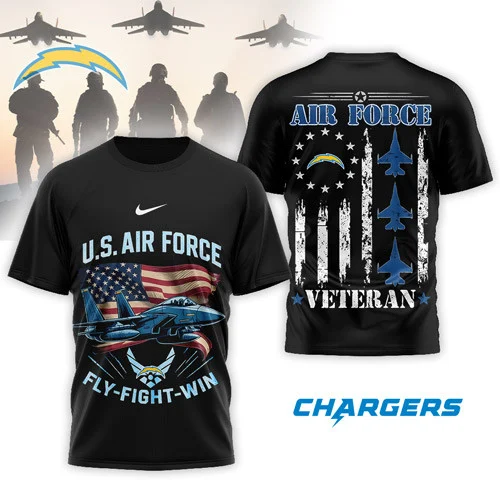 Los Angeles Chargers | Premium NFL Air Force Veteran 3D Shirt NP