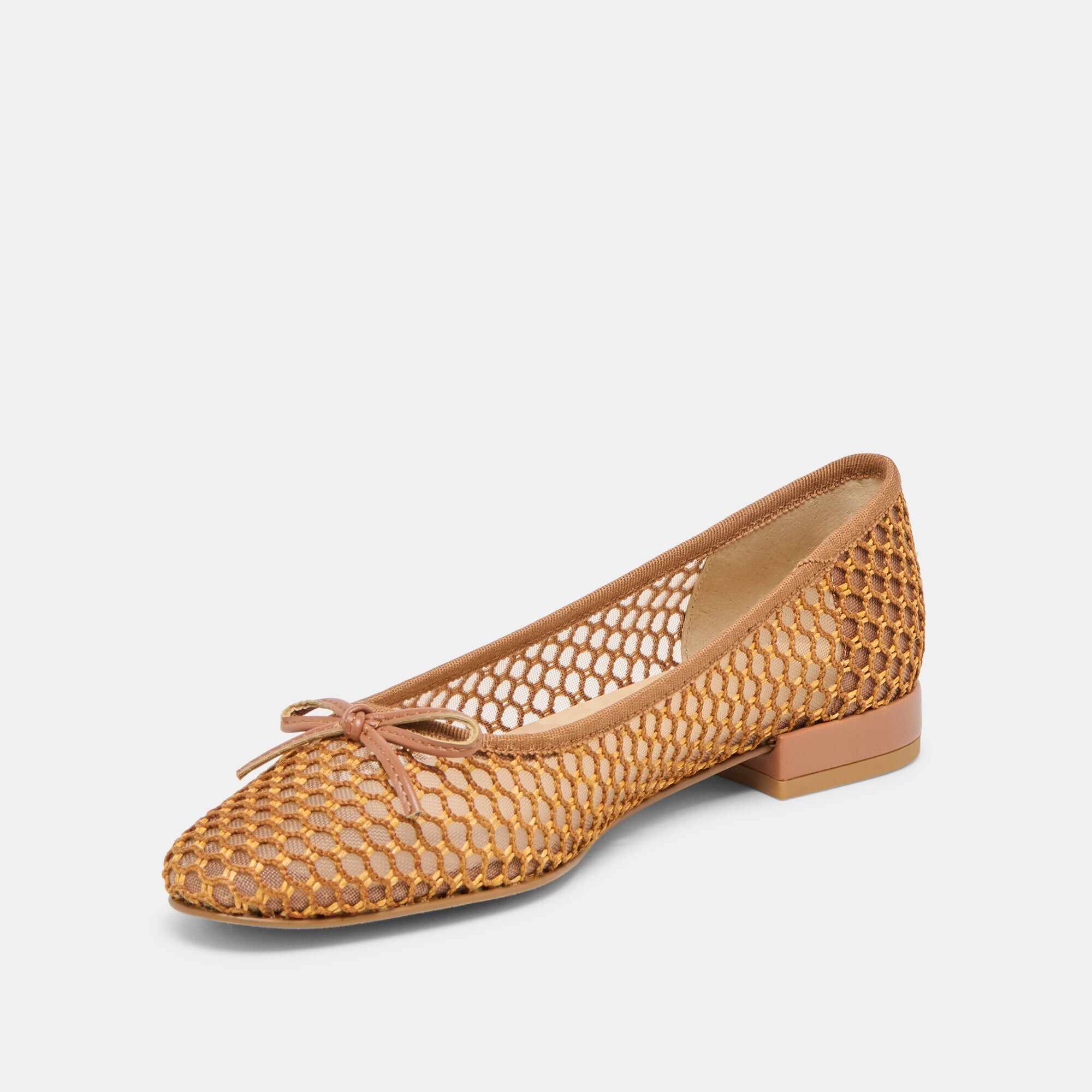 ULICIA BALLET FLATS CORAL WOVEN MESH