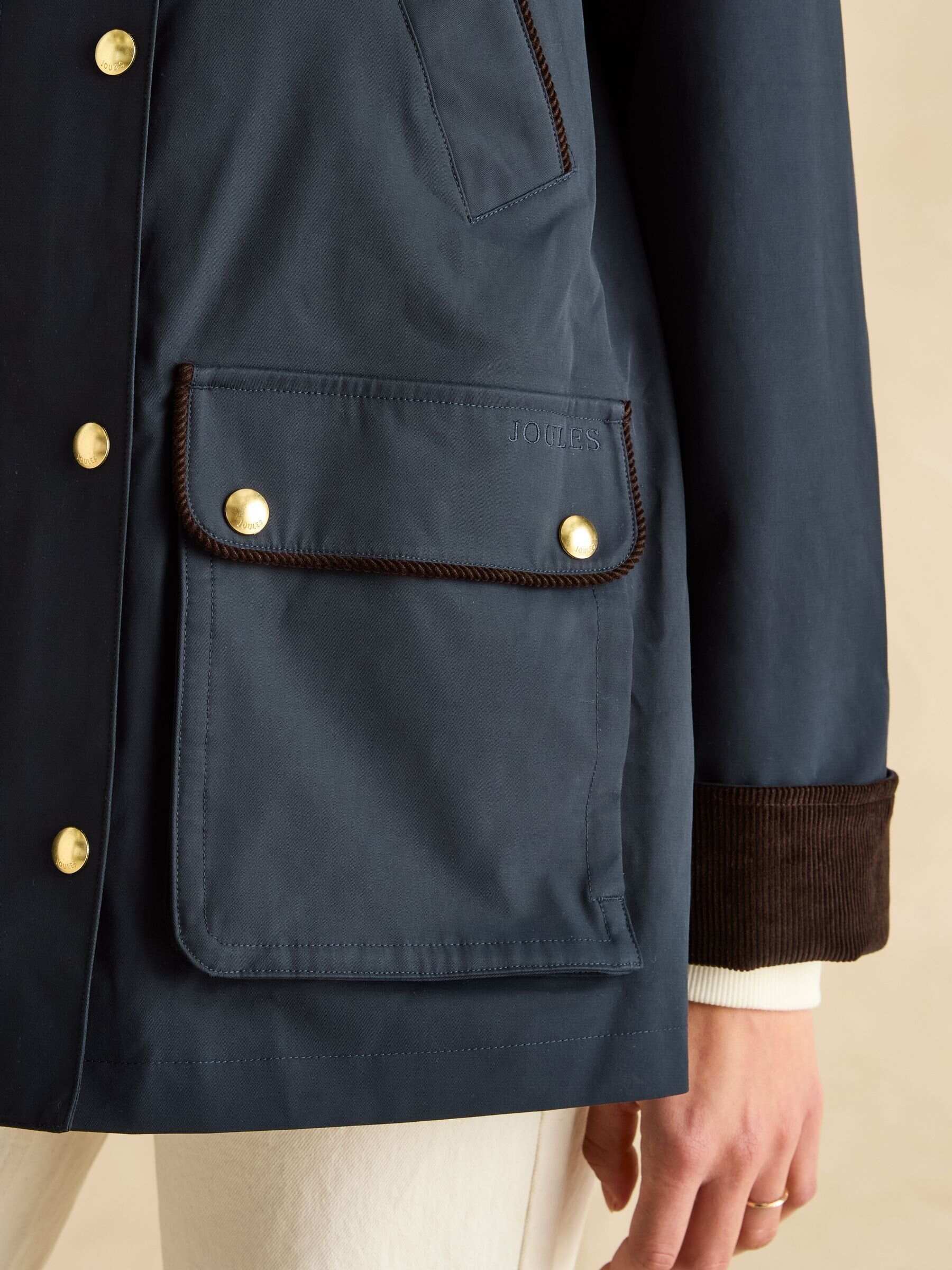 Katherine Navy Blue Waterproof Heritage Coat