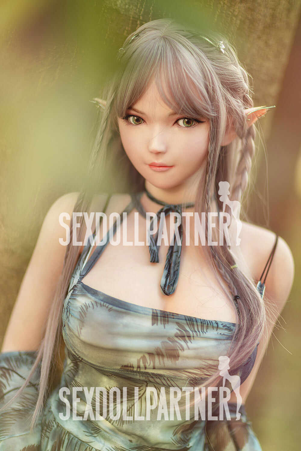 EU Stock - RIDMII Aggie Unique Design 5ft34/ 163cm Silicone Head ELF Hentai Blonde Realistic Sex Doll
