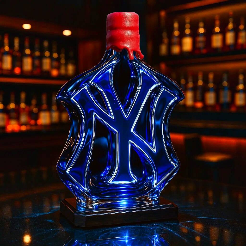 New York Yankees Whiskey Bottle