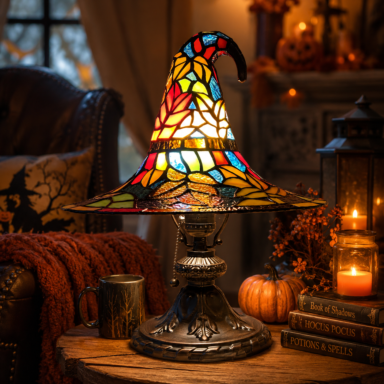 🔥Magical Halloween Stained Glass-Style Lamps – 50% OFF Today🎁