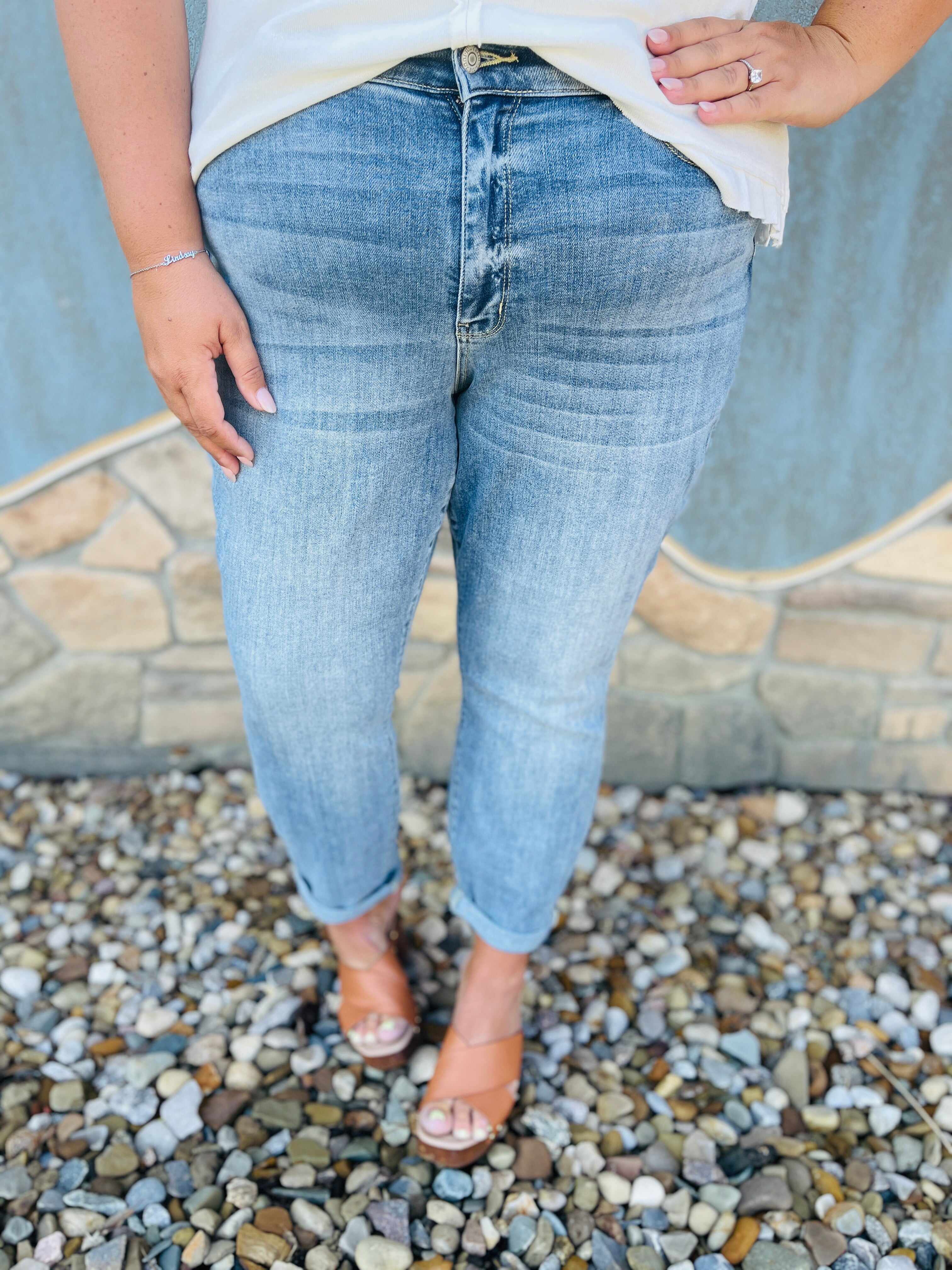 RESTOCK!  Reg/Curvy The Bleach Boys Nondistressed Boyfriend Jeans--Multiple Washes!