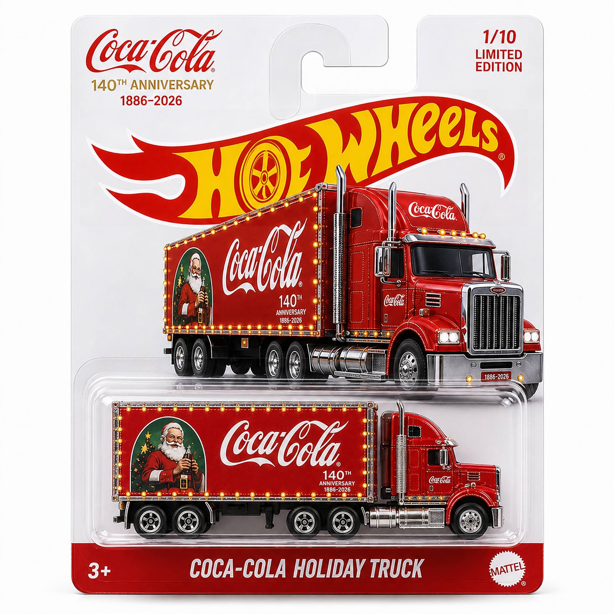 Hot Wheels Coca-Cola Holiday Truck – 140th Anniversary Edition