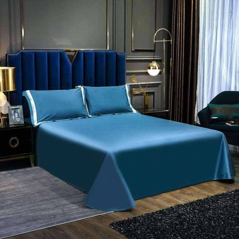 Jadyn Contrasting Double Stripe Border Egyptian Cotton Duvet Cover Set