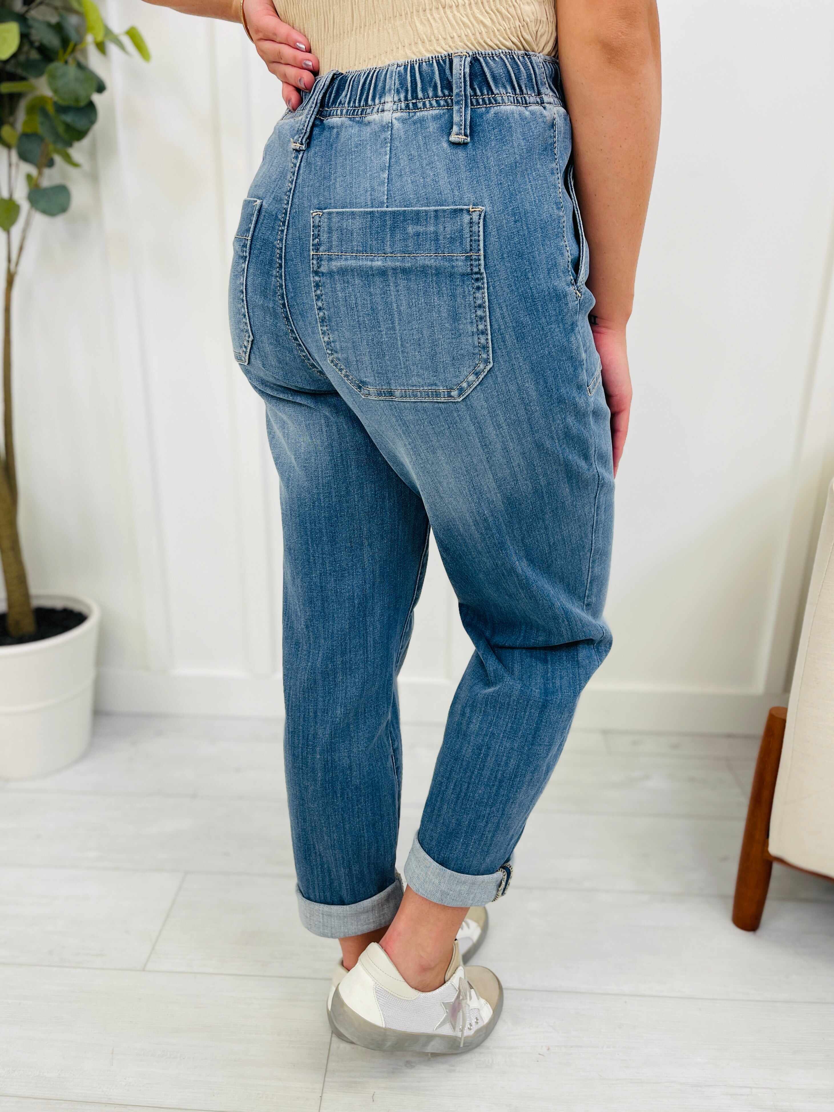 MARKDOWNS! Joggers REG/CURVY Jog It Out Denim Joggers RESTOCK!